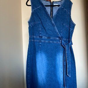 Plus Size Vintage 90s Denim Dress